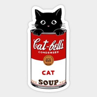 Cat-bells pop art Sticker